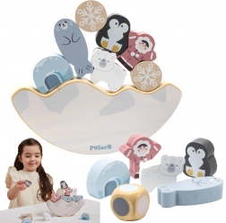 Holz-Balance-Spiel PolarB Arktische Tiere