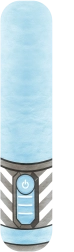 Fluffy Fighterz leuchtendes Plüschschwert blau