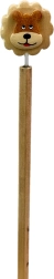 Holzbleistift mit Löwenkopf