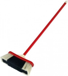 Klassischer Schwarz-Weiß-Besen