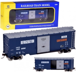 Modell-Kühlgüterwagen H0 1:87 mit Kasten und Schiebetüren