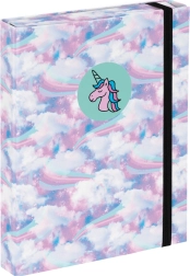BAAGL Mappen für Schulhefte A5 Einhorn und Himmel