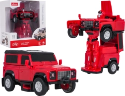 Transformierbares Auto und Roboter 2-in-1 Land Rover Defender RASTAR, rot