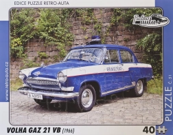 Puzzle Retro Autos Wolga GAZ 21 VB 40 Teile