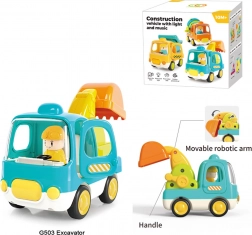 Interaktiver Kinderbagger mit Lichtern und Geräuschen