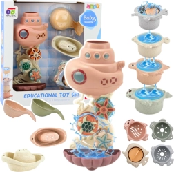 Spielzeuge für die Badewanne U-Boot Becher mit Saugnäpfen 9 Stk