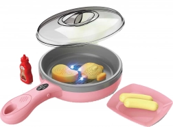 Elektronische rosa Pfanne für Kinder 27 cm mit Licht und Sound