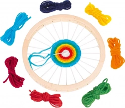 Runder hölzerner Webrahmen Goki