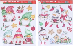 Fensterdekoration Mix Weihnachten 41 × 29 cm