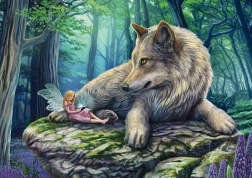 Puzzle Wolf und Fee 500 Teile