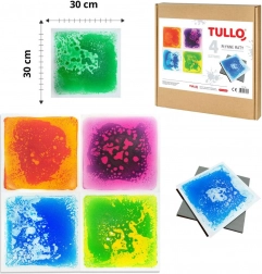 Plüsch-Sinnesmatten Tullo - 4 Stück
