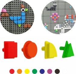 Masterkidz Set von Holzklammern in geometrischen Formen für STEM-Tafeln