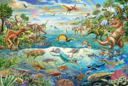 Puzzle Welt der Dinosaurier 200 Teile SCHMIDT