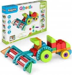 Engino Qboidz Traktor – Konstruktionsspielzeug für Kinder, 10 Modelle