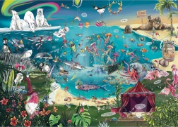 Puzzle Tiergesellschaft 1000 Teile GIBSONS