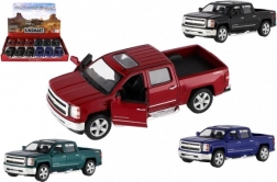 Modellauto Kinsmart Chevrolet Silverado 2014 mit Metallkarosserie, 1:46, 13 cm, Rückziehmotor, 4 Farben