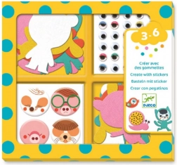 Aufkleberset Niedliche Tiere