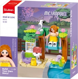 Bauset Sluban Schaukel im Garten