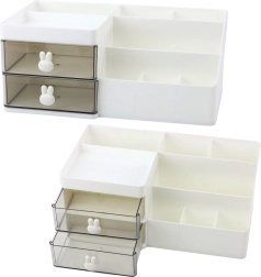 Funktionaler Schreibtisch-Organizer mit Fächern und Schubladen