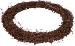 Dekorativer Rattan-Kranz 35 cm