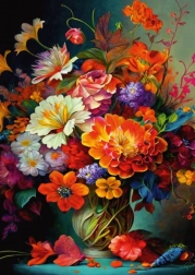 DINO Puzzle Blumen in der Vase 1000 Teile