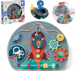 Holz-Motoriktafel Rakete 6-in-1 – CLASSIC WORLD