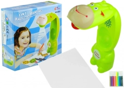 Kinder-Projektor Giraffe zum Zeichnen mit Heft und Wasser-Filzstiften