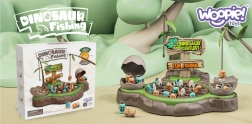 Woopie Angeln nach Dino-Fischchen – magnetisches Spiel für Kinder, 2 Angelruten