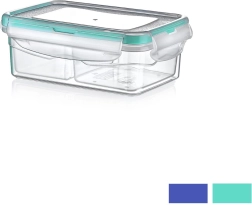 Rechteckige unterteilte Vorratsdose Saver Box mit Deckel, 400 ml