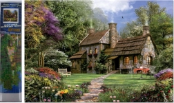 Diamant-Malerei Häuschen 30 × 40 cm