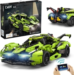 CaDA RC-Sportwagen-Bausatz Blade, grün, 432 Teile mit LED