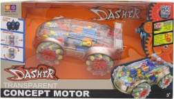 RC-Auto mit Raucheffekt und transparentem Design