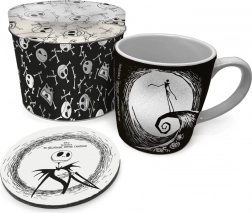 Geschenkset THE NIGHTMARE BEFORE CHRISTMAS – Tasse 315 ml, Kork-Untersetzer und Blechdose