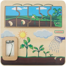 Masterkidz Holz-Lernboard – Lebenszyklus der Bohne