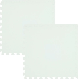 Schaum-Spielmatte HUMBI 120 × 60, wasserdichte große Schaum-Puzzle, weiß