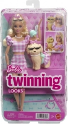 Barbie Doppeltes Kostüm mit Schleife – Puppe mit Hündchen