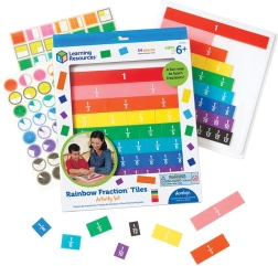 Regenbogen-Bruchfliesen mit Aufbewahrung von Learning Resources