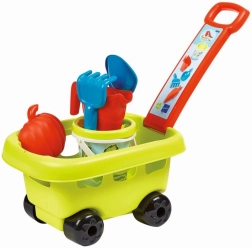 Kinder-Gartenwagen mit Eimer und Zubehör