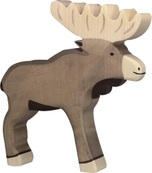 Holztiger Elch
