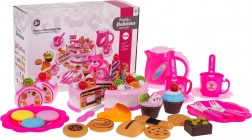 Kinder-Geburtstagsset mit Kuchen und Teeservice – Rosa