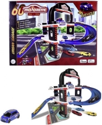 Majorette Stadtgarage zum 60. Jubiläum, 3-stöckiger Parkkomplex mit Renault 1:64