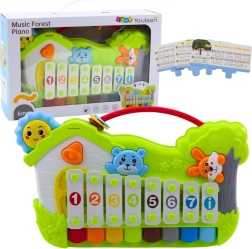 Wald-Musikpianino und Xylophon mit Notenkarten (5 Stk.)