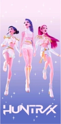 Kinder-Baumwoll-Badetuch K-Pop Demon Hunters Huntrix 70 × 140 cm
