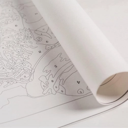 Malen nach Zahlen für Kinder 30 × 30 cm mit gespanntem Leinwandrahmen