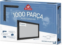 Puzzle-Rahmen 68 × 48 cm schwarz