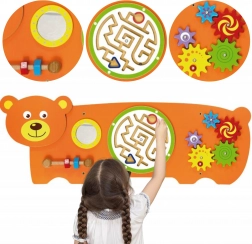 Viga Holz-Montessori-Sinnestafel Bär mit FSC-Zertifikat