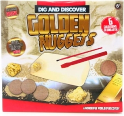 Ausgrabungsset – goldene Nuggets und Münzen für kleine Archäologen