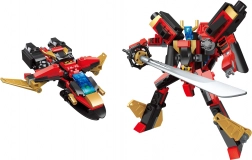 Qman Wächter des Sternenkerns Schwertkämpfer Flamme 2-in-1