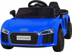 Elektrisches Kinderauto AUDI R8 Spyder – blau mit Fernbedienung, EVA-Rädern und MP3