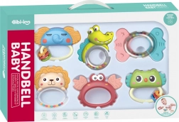 Chipolino-Set aus Rasseln und Beißringen für Kinder 6 Stk.